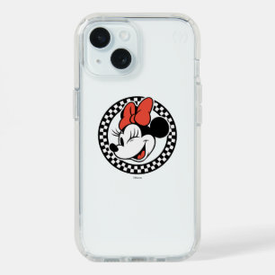 Classic Retro Minnie Mouse Checkered iPhone 15 Case