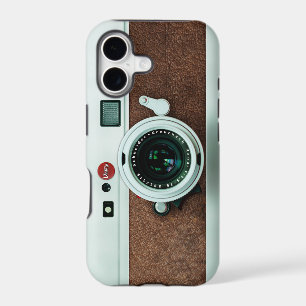 Classic Retro Old Vintage brown leather Camera iPhone 17 Case