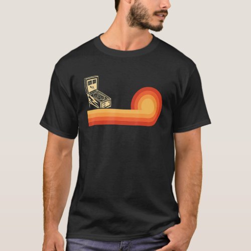 Classic Retro Pinball  For Men Vintage Arcade T_Shirt