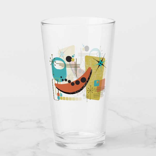 Classic Retro Redux Glass Cup (Front)