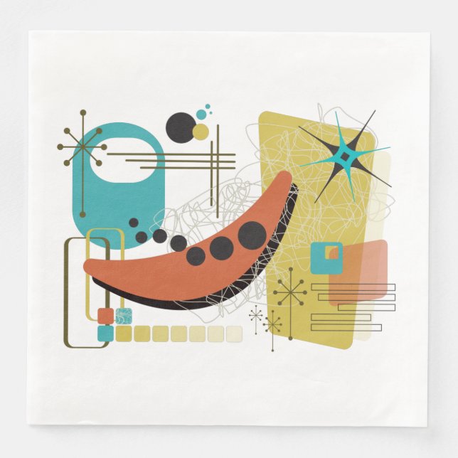 Classic Retro Redux Paper Napkin (Front)