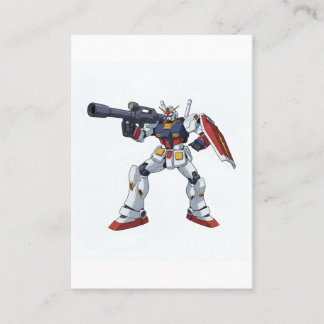 Classic Retro RX-78-2 Gundam Mecha Anime Illustrat Business Card