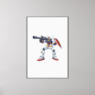 Classic Retro RX-78-2 Gundam Mecha Anime Illustrat Canvas Print