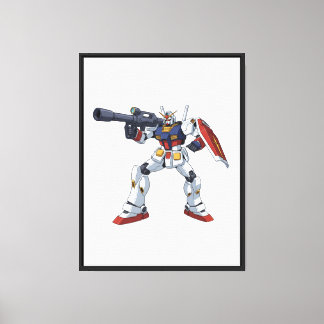 Classic Retro RX-78-2 Gundam Mecha Anime Illustrat Canvas Print