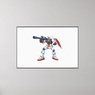Classic Retro RX-78-2 Gundam Mecha Anime Illustrat Canvas Print