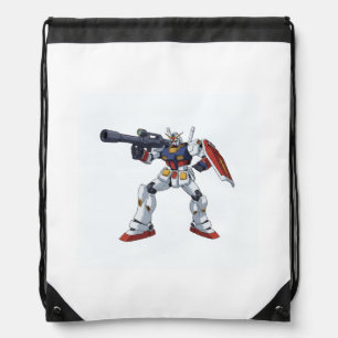 Classic Retro RX-78-2 Gundam Mecha Anime Illustrat Drawstring Bag