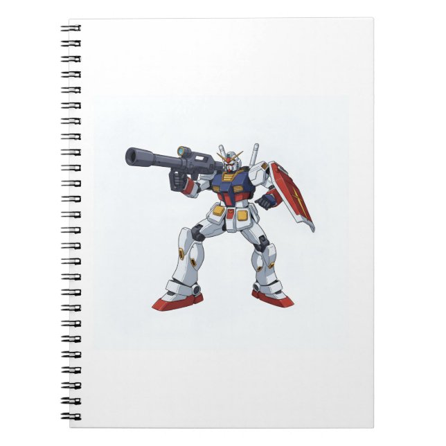 Classic Retro RX-78-2 Gundam Mecha Anime Illustrat Notebook (Front)