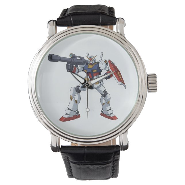 Classic Retro RX-78-2 Gundam Mecha Anime Illustrat Watch (Front)