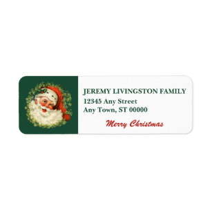 Santa Claus Return Address Labels | Zazzle