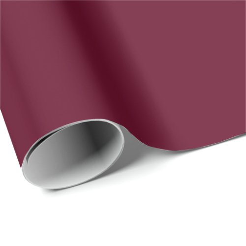 Classic Retro Solid Color Blank Bordeaux Vintage Wrapping Paper