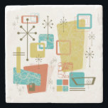 Classic Retro Stone Coaster<br><div class="desc">Classic retro a go-go! Stylish,  cool and retro all at once!</div>