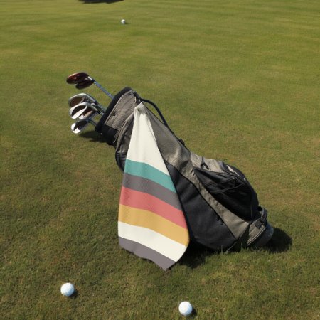 Classic Retro Stripes Golf Towel