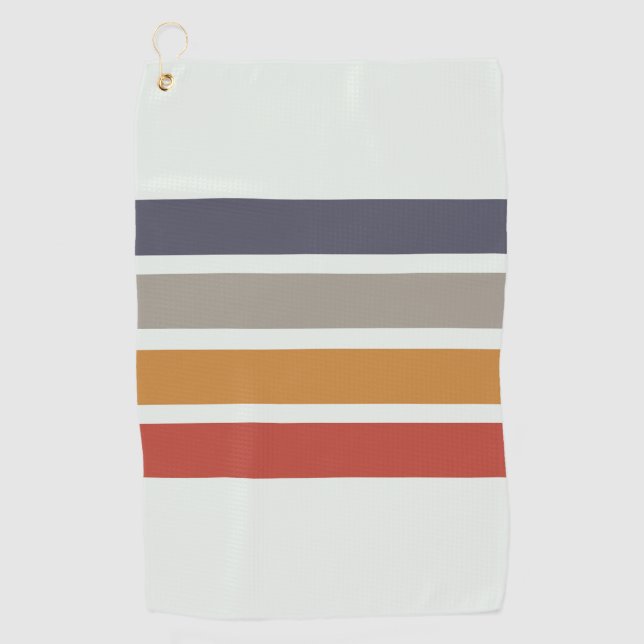 Classic Retro Stripes Shower Curtain Wash Cloth (Front)