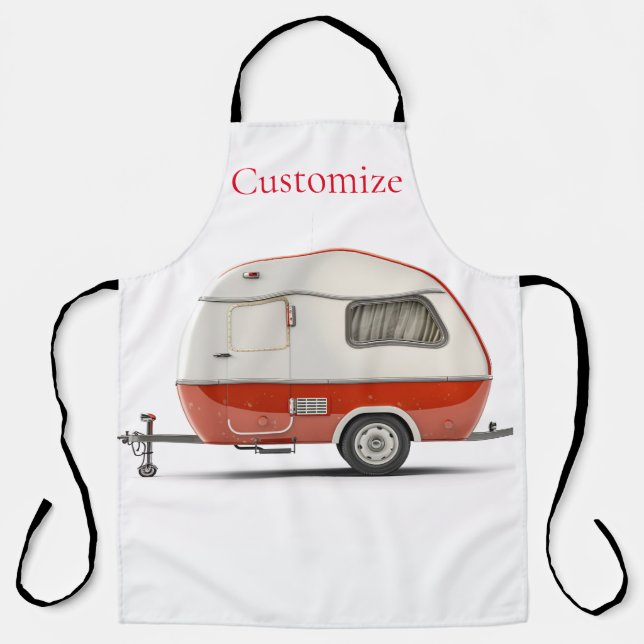 Classic Retro Teardrop Camper Thunder_Cove Apron (Front)