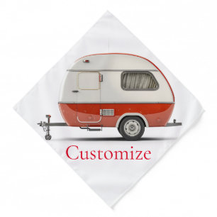 Classic Retro Teardrop Camper Thunder_Cove Bandana