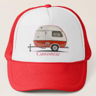 Classic Retro Teardrop Camper Thunder_Cove Trucker Hat