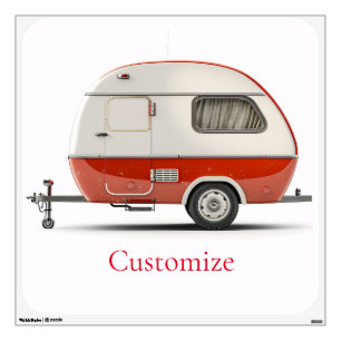 Classic Retro Teardrop Camper Thunder_Cove Wall Decal