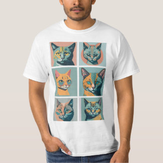 Classic retro vintage cat all in one 3 T-Shirt