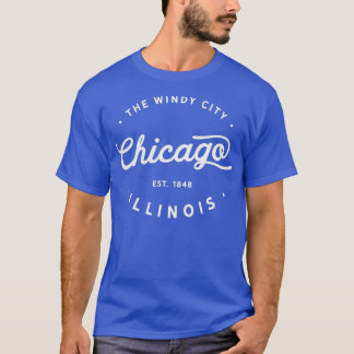 Classic Retro Vintage Chicago Illinois Windy City T-Shirt