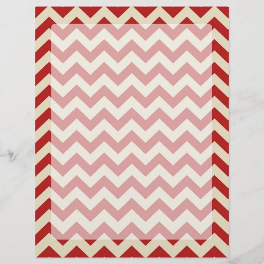 Classic Retro Vintage Festive Red Chevrons (Front)