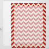 Classic Retro Vintage Festive Red Chevrons (Front/Back)