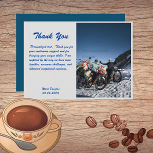 Classic Retro Vintage Handwriting Thank You Card