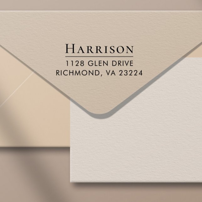 Classic Return Address Self-inking Stamp (Add a touch of sophistication and elegance to every envelope with minimal effort)