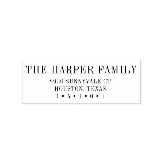 Classic Return Address Stamp (Imprint)