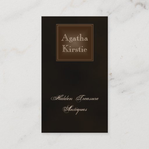 Customizable Classic Rich Chocolate Brown Business Card