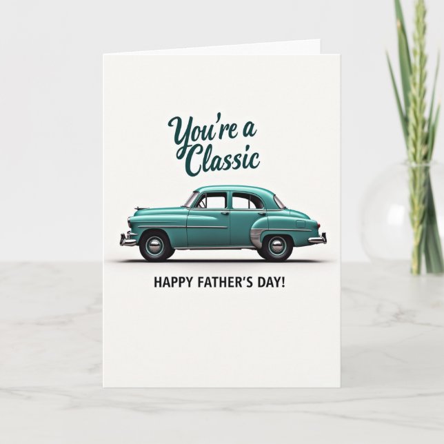 Classic Ride Fathers Day Card (Front)