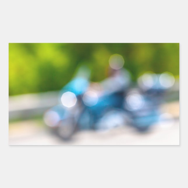 classic rider rectangular sticker (Front)