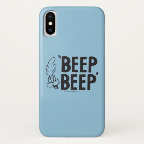 Classic ROAD RUNNER BEEP BEEP iPhone X Case