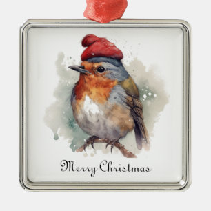 Classic Robin Holiday Tree Heirloom Metal Ornament
