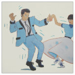 classic rock and roll dancing saddle shoes fabric