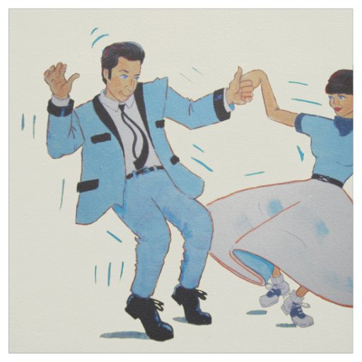 classic rock and roll dancing saddle shoes fabric