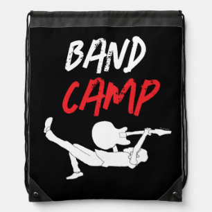 Classic Rock Band Camp Drawstring Bag