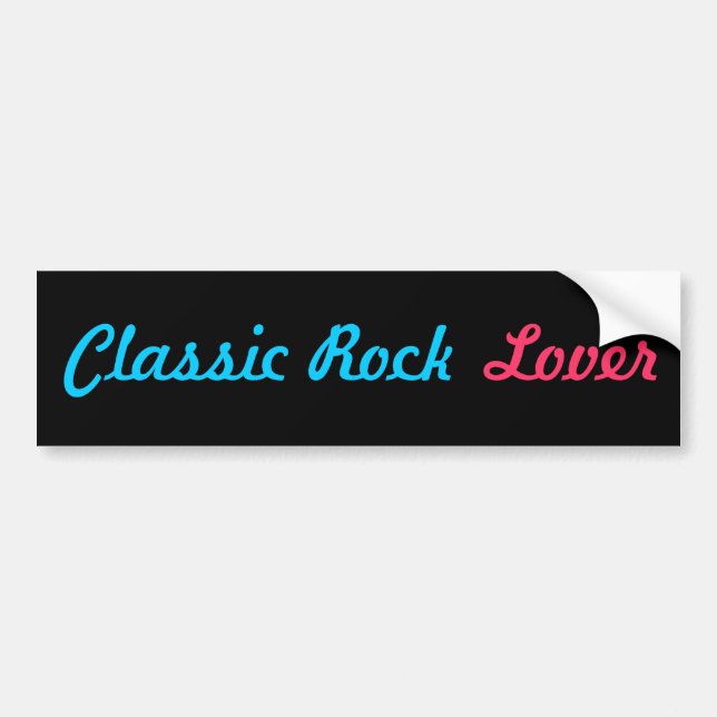 CLASSIC ROCK bumper sticker (Front)