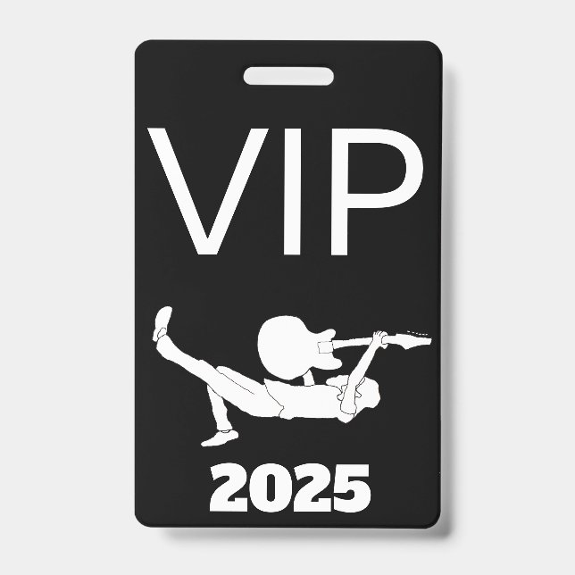 Classic Rock Custom Concert Badge (Front)