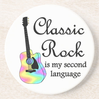 Classic Rock is my second language Coaster