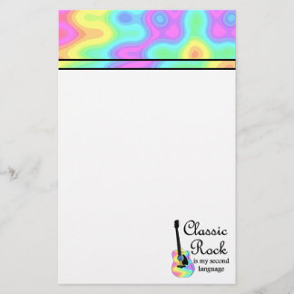 Classic Rock is my second language Stationery