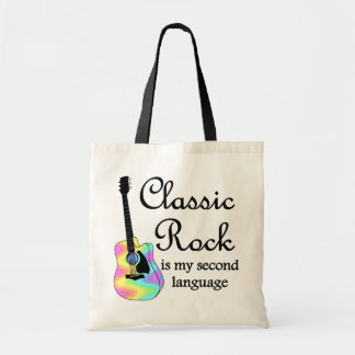 Classic Rock is my second language Tote Bag