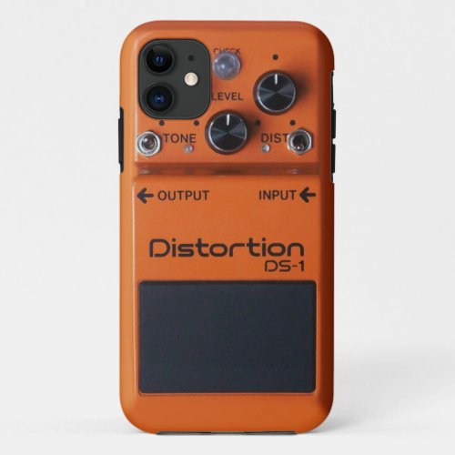 Classic Rock Orange Distortion Pedal iPhone 11 Case