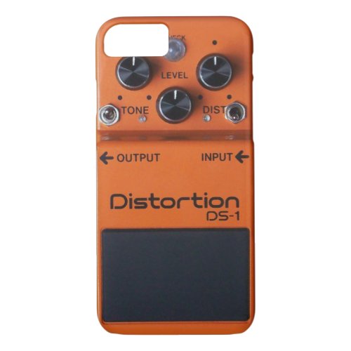 Classic Rock Orange Distortion Pedal iPhone Case iPhone 87 Case