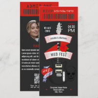 Classic Rock Rock ’n’ Roll Wedding Ticket