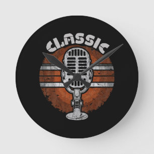 Classic-rock Round Clock