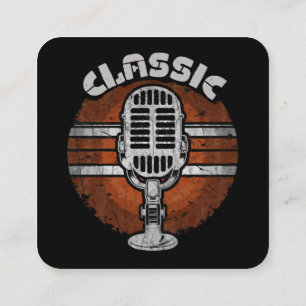 Classic-rock Square Business Card