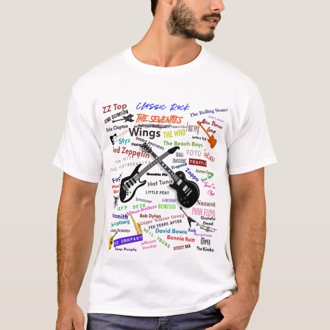 Classic Rock - the Seventies! T-Shirt (Front)