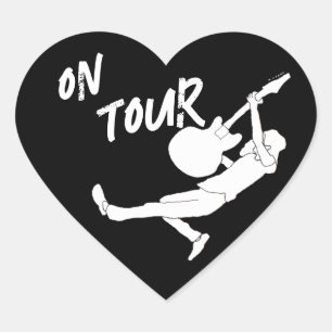 Classic Rock Tour Heart Sticker