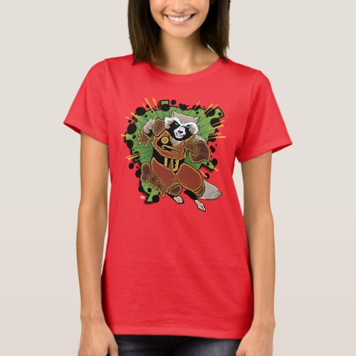 Classic Rocket Raccoon Running Graphic T_Shirt