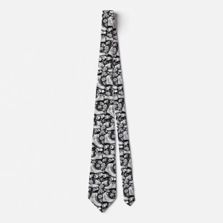 Classic Roller Skates  Flowers  ,black  white 
